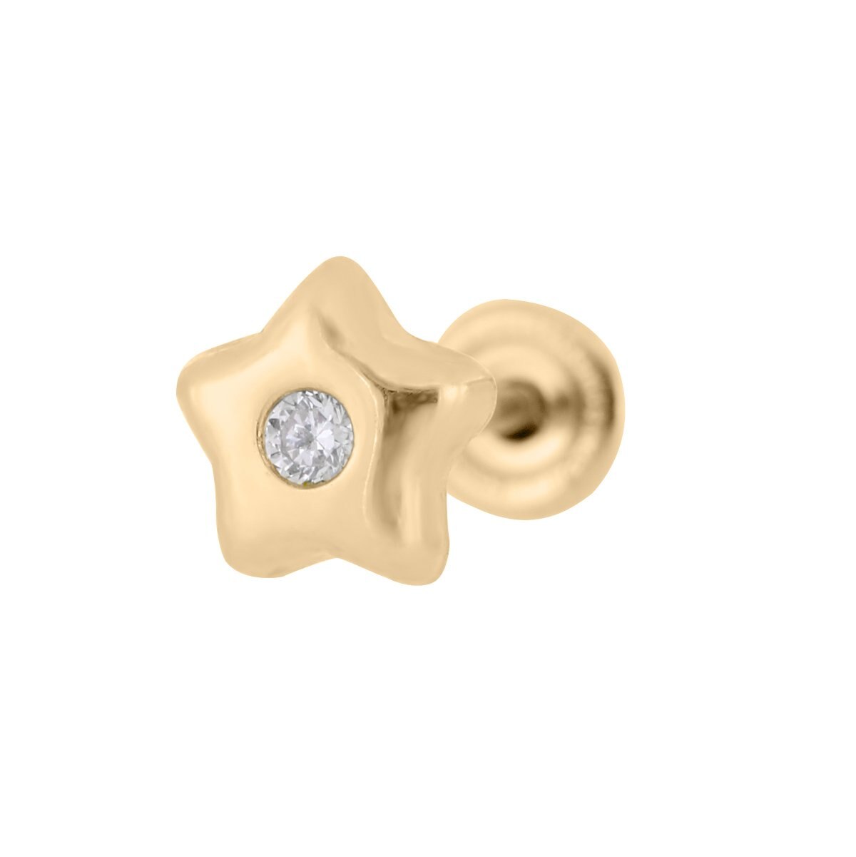 Broqueles de Oro Forma de Estrella Romanza