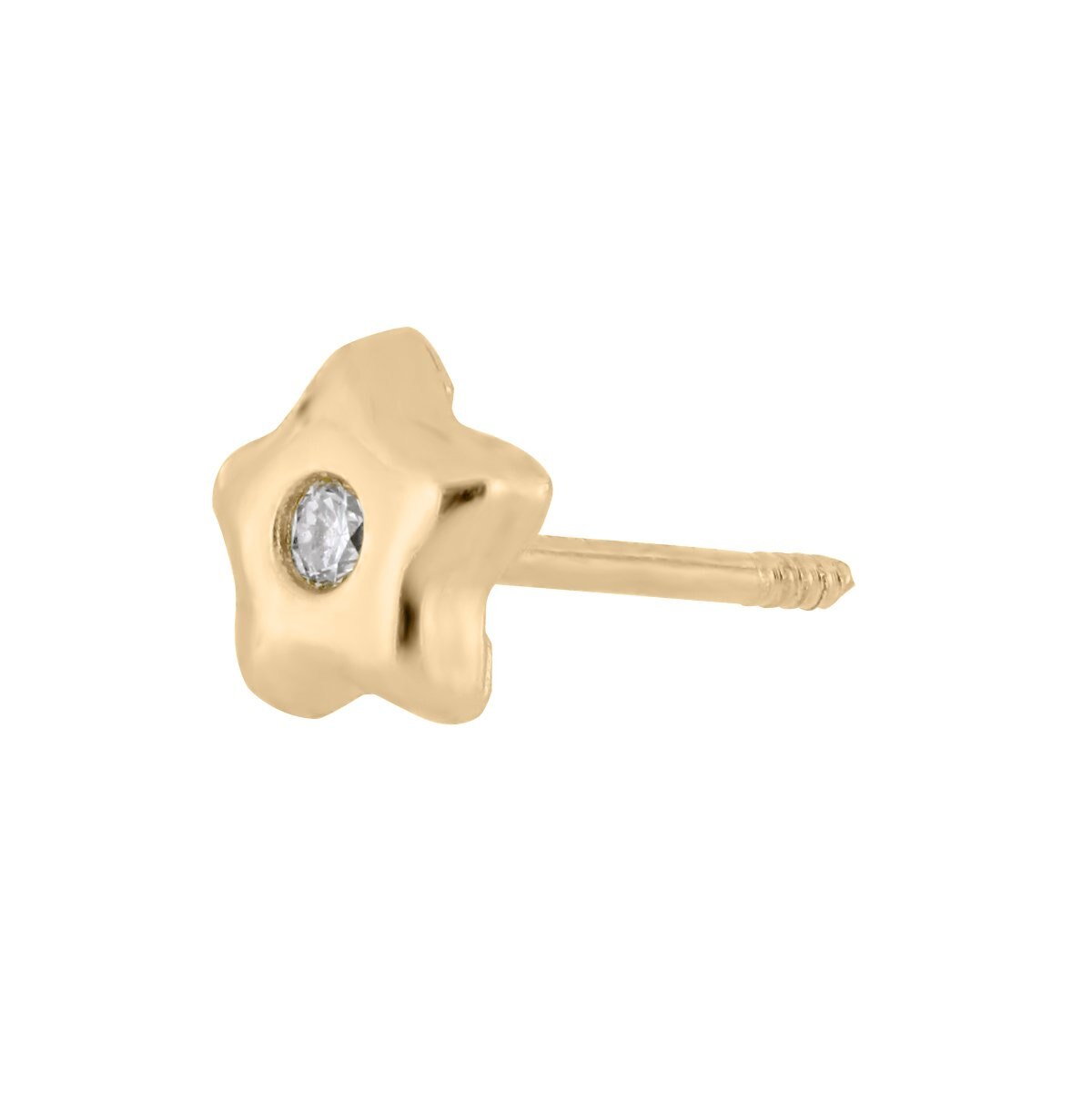 Broqueles de Oro Forma de Estrella Romanza
