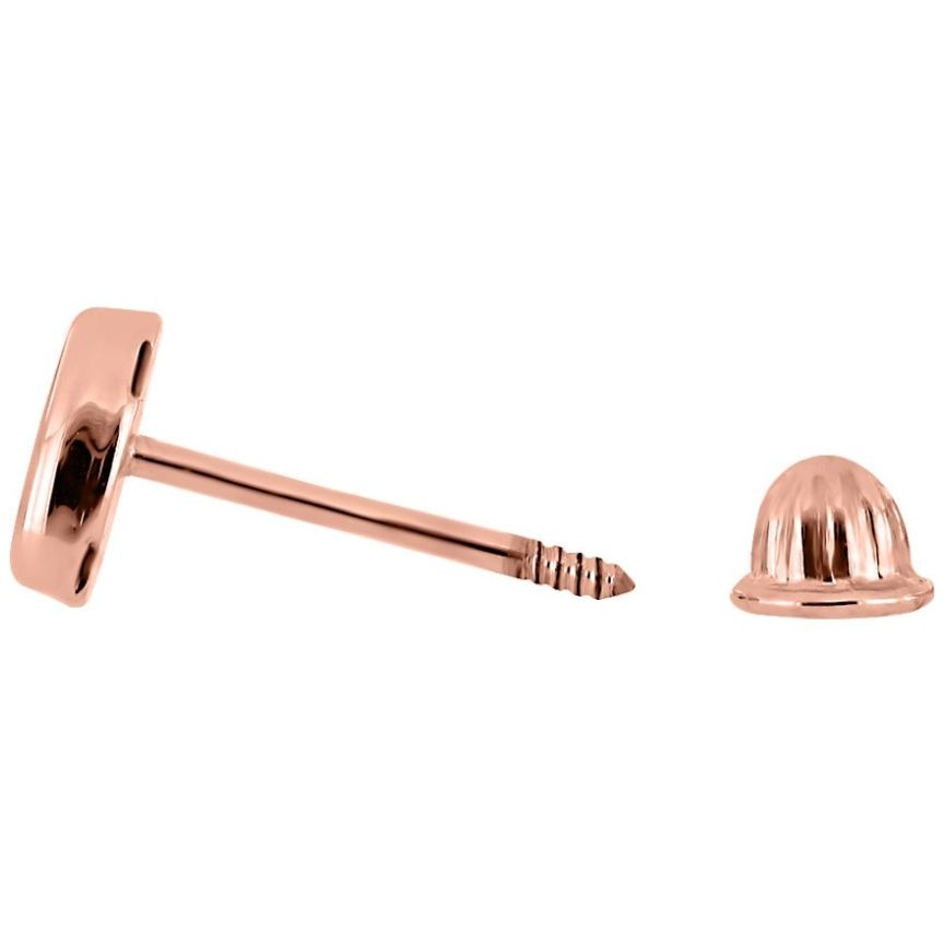 Broqueles con Rosa Forma de Corazón Romanza