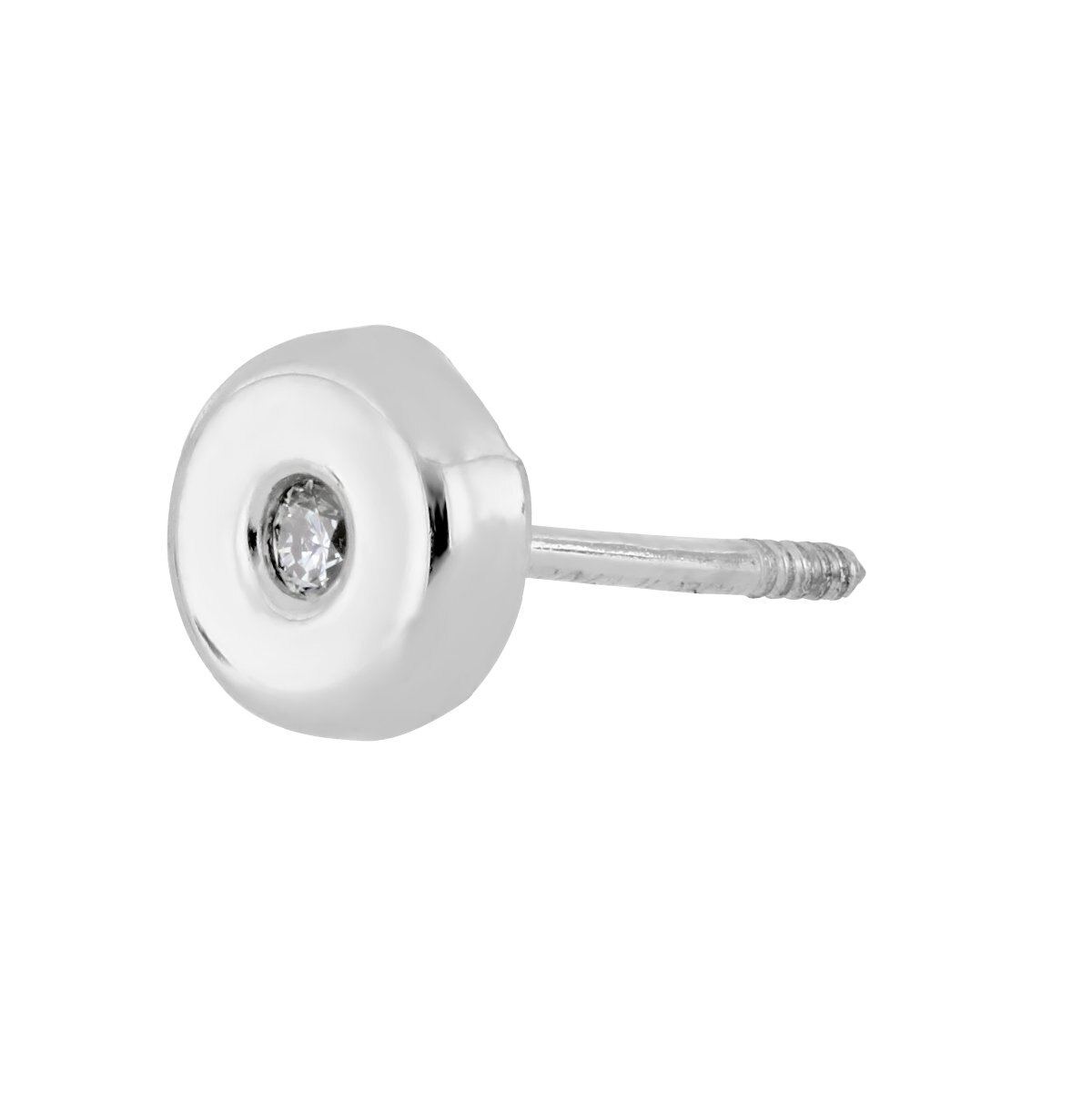 Broqueles para Bebe de Oro Blanco Romanza