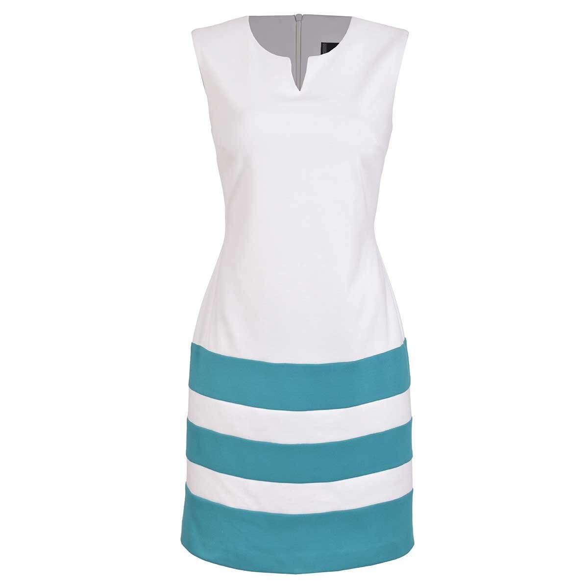 Vestido Liso con Franjas Michel Paulini