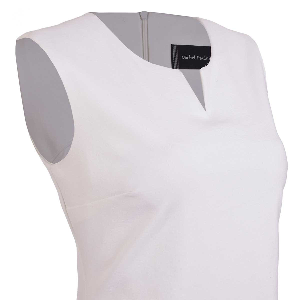 Vestido Liso con Franjas Michel Paulini