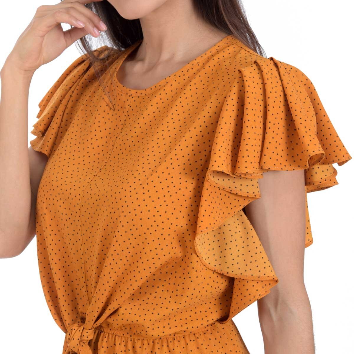 Vestido Manga Corta Lunares Boggs