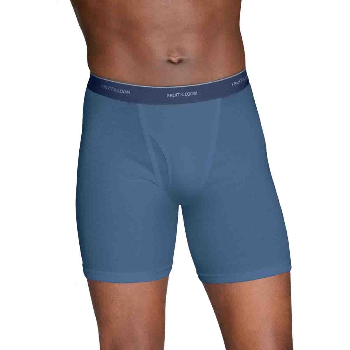 Bóxer Ajustado Blue Collection en Tonos Azules para Hombre. Paquete de 4 Fruit Of The Loom
