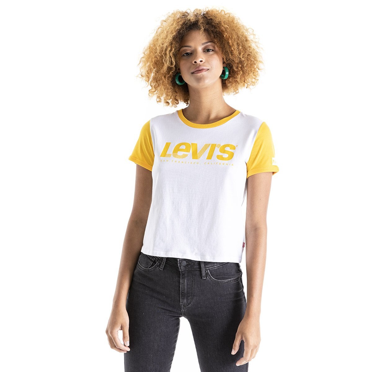 Playera Ringer Graphic Surf Tee Levis