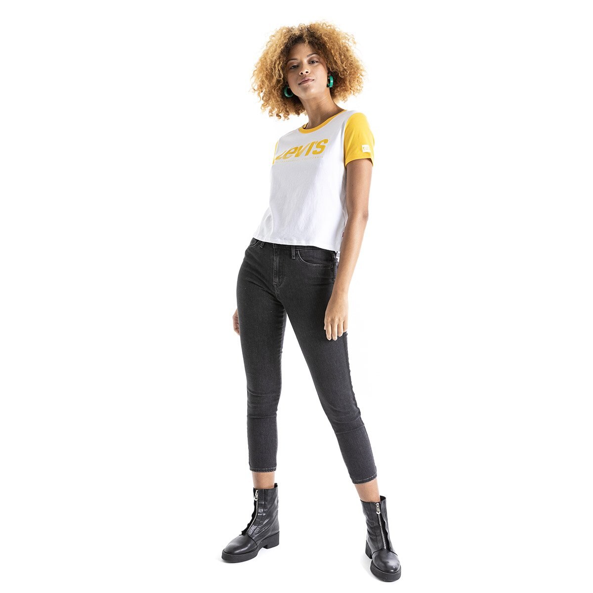 Playera Ringer Graphic Surf Tee Levis