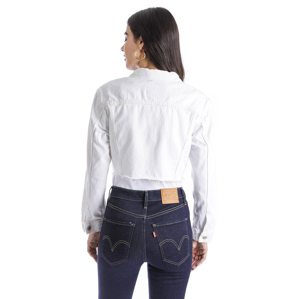 Chamarra Cut off Crop Trucker Levis