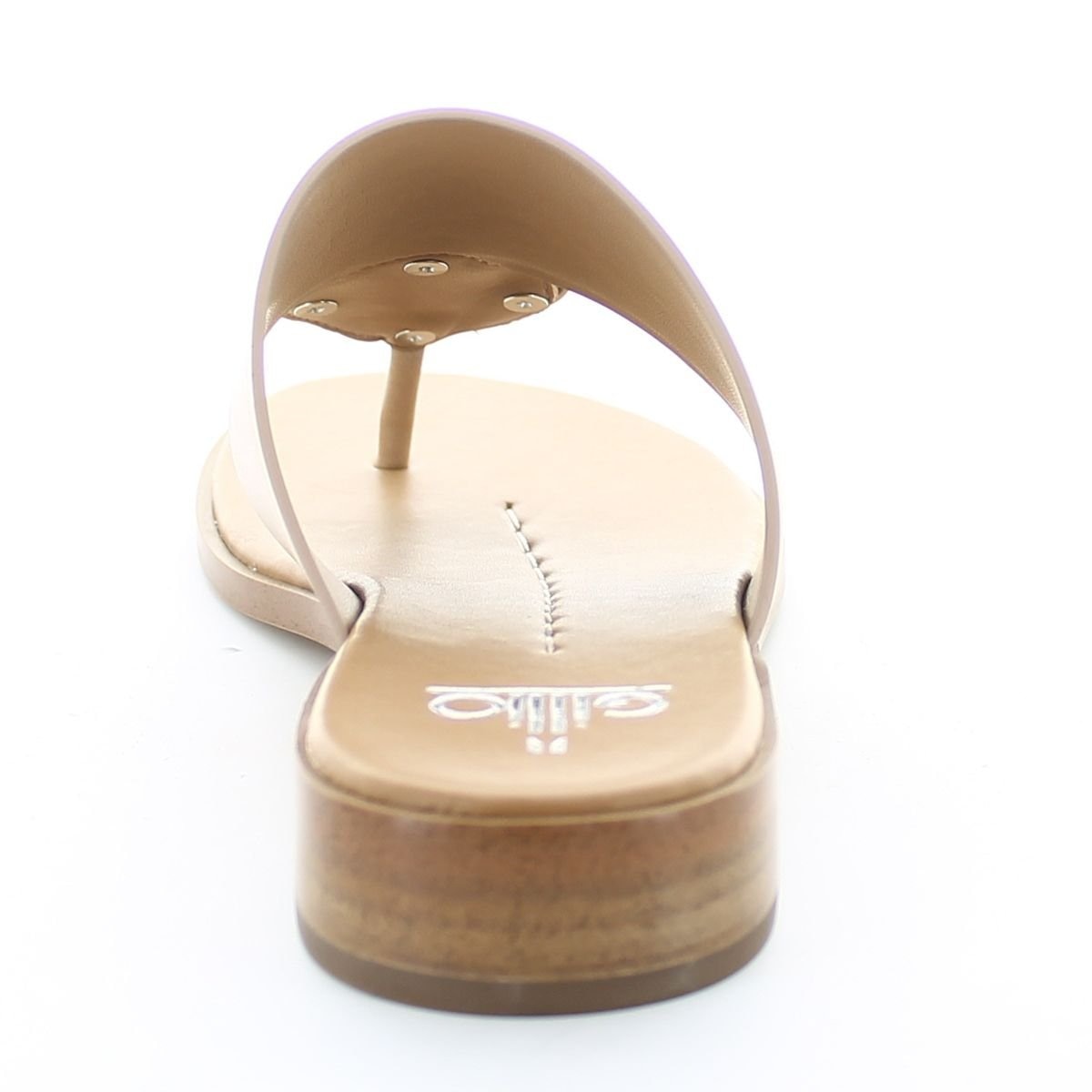 Sandalia Beige Ajuste Ancho Pata de Gallo Gillio