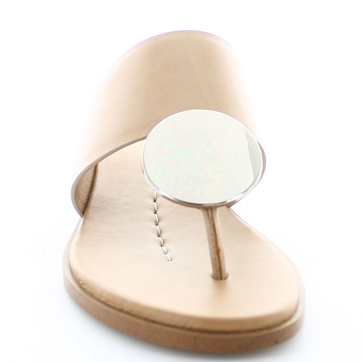 Sandalia Beige Ajuste Ancho Pata de Gallo Gillio