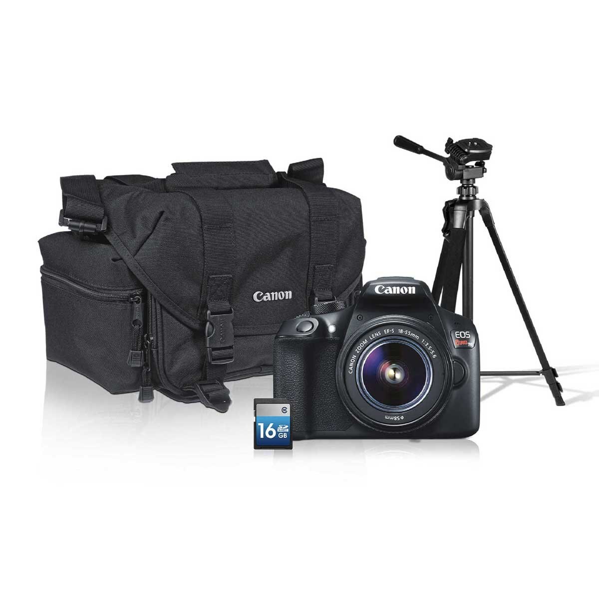 Kit Cámara Canon T6 Ef-S 18-55Mm+ Tripié+ Maletín+ Sd 16 Gb