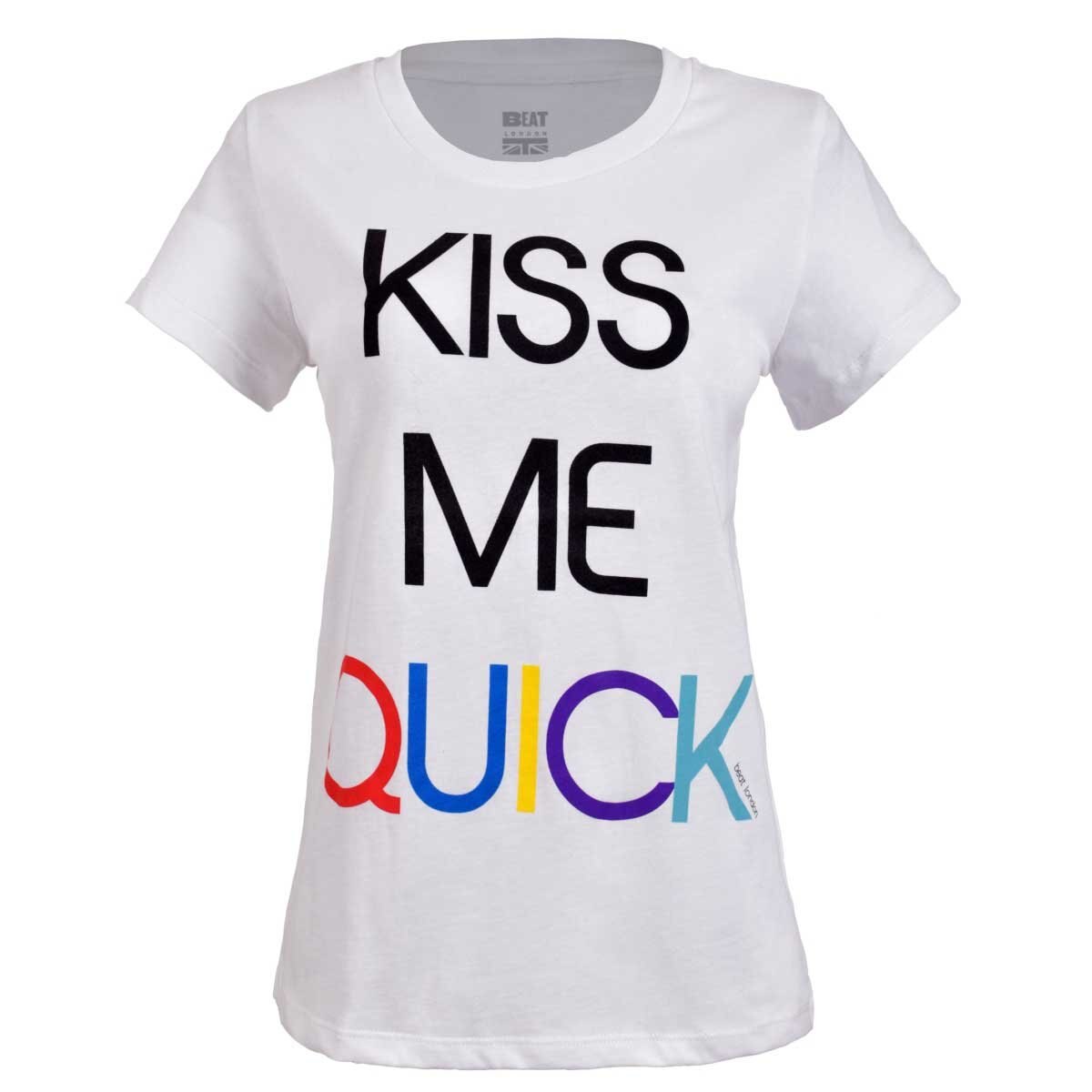 Playera con Estampado Kiss Me Quick Beat London