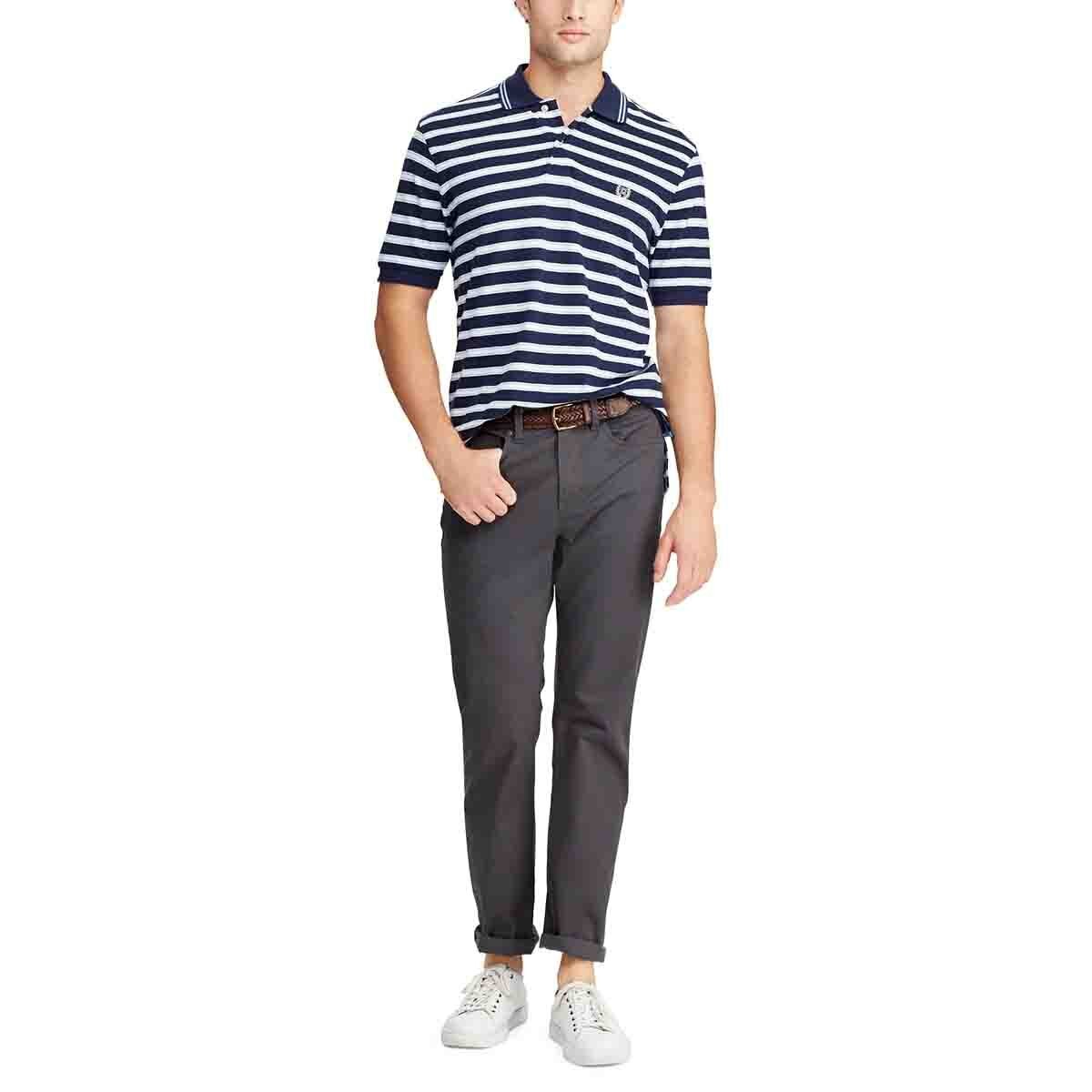 Playera Polo Slim Manga Corta Raya Chaps