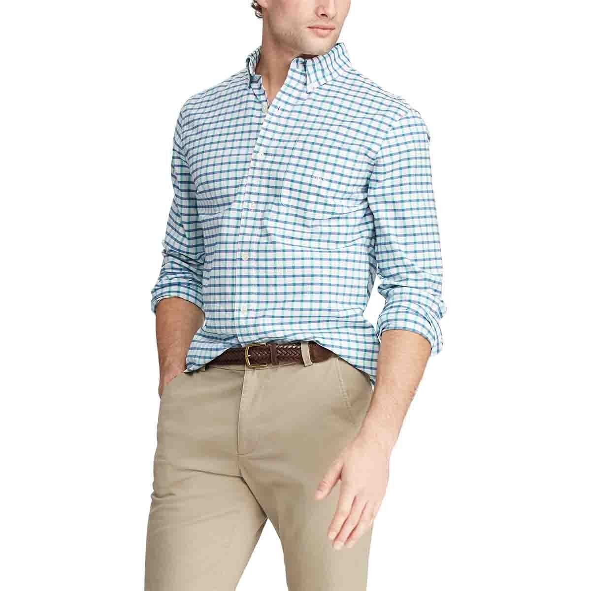 Camisa Slim Manga Larga Cuadros Chaps