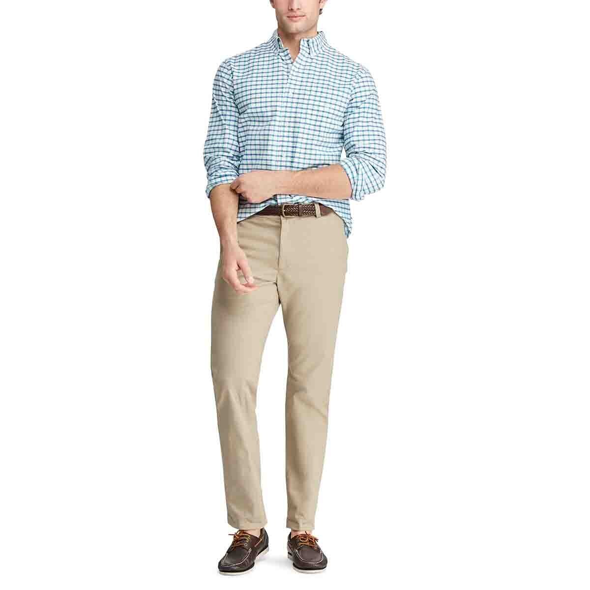 Camisa Slim Manga Larga Cuadros Chaps