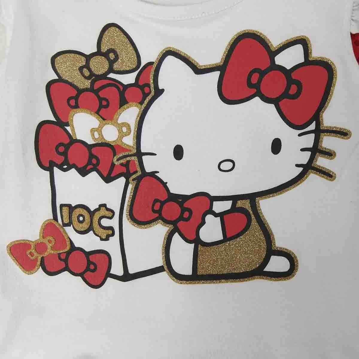 Conjunto Manga Corta Estampado Hello Kitty
