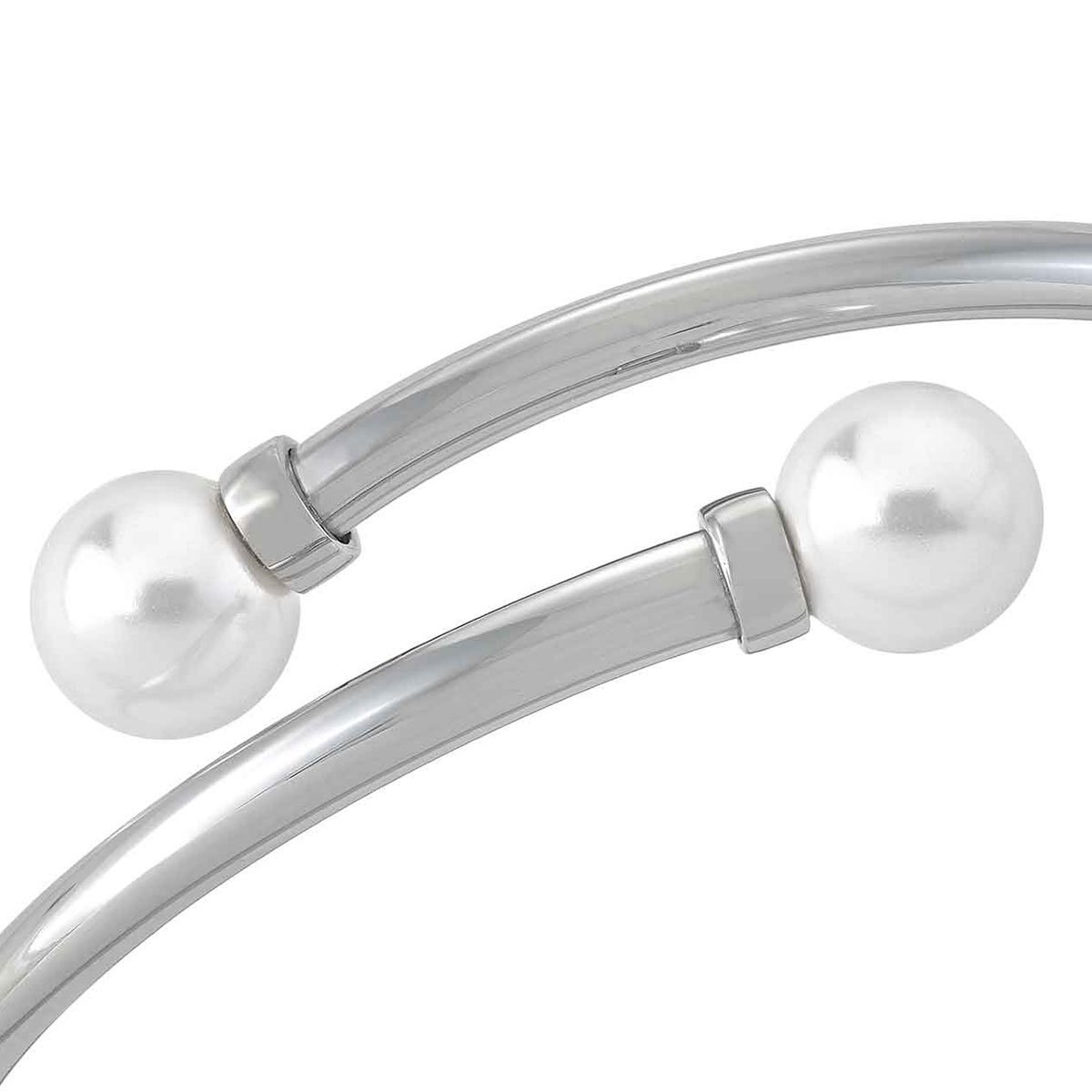 Pulsera de Plata con Perla Blanca Majorica