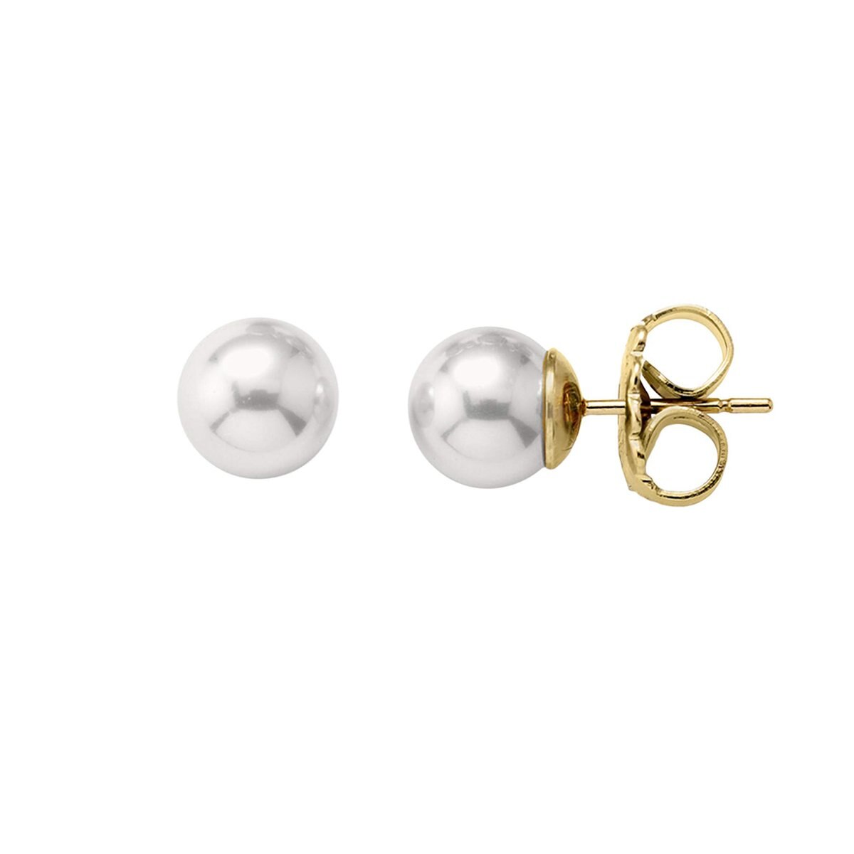 Aretes con Perla Blanca Majorica