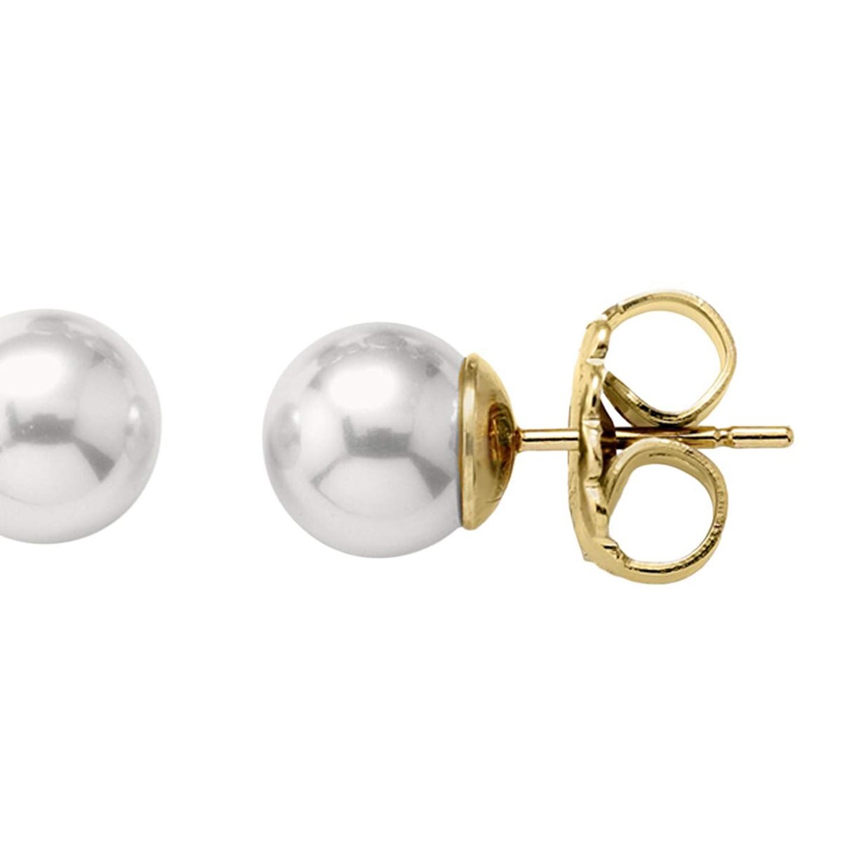 Aretes con Perla Blanca Majorica