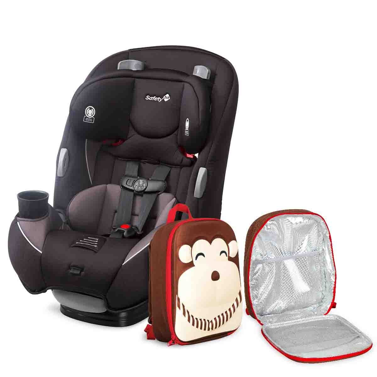Auto Asiente Continuum Nego + Mochila Safety 1St Café Unisex