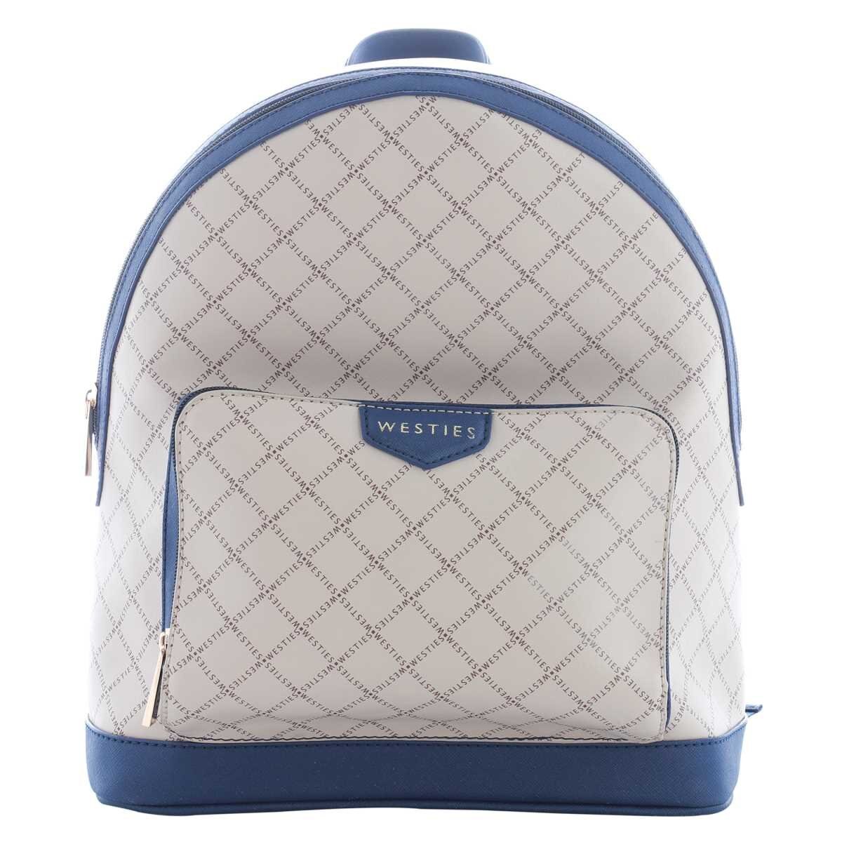 Backpack Azul con Monogram Westies