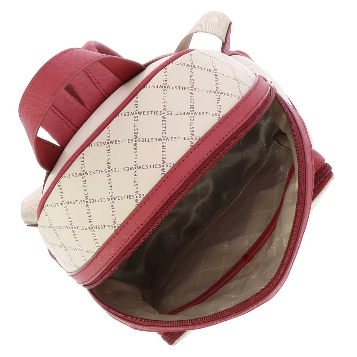Backpack Roja con Monogram Westies
