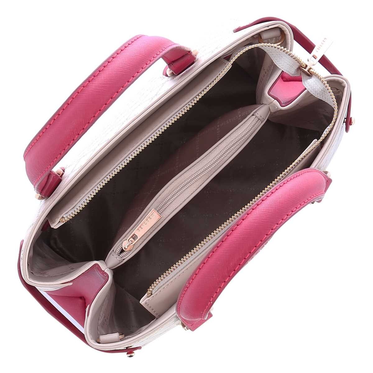 Bolsa Satchel con Monogram Y Doble Asa Westies