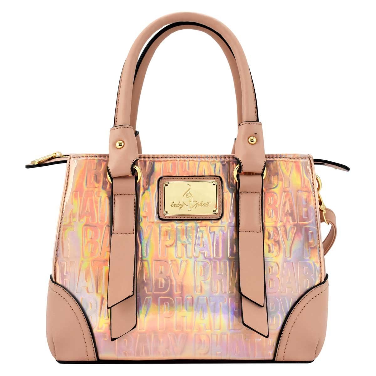 Bolso Satchel Rosa Material Tornasol Baby Phat