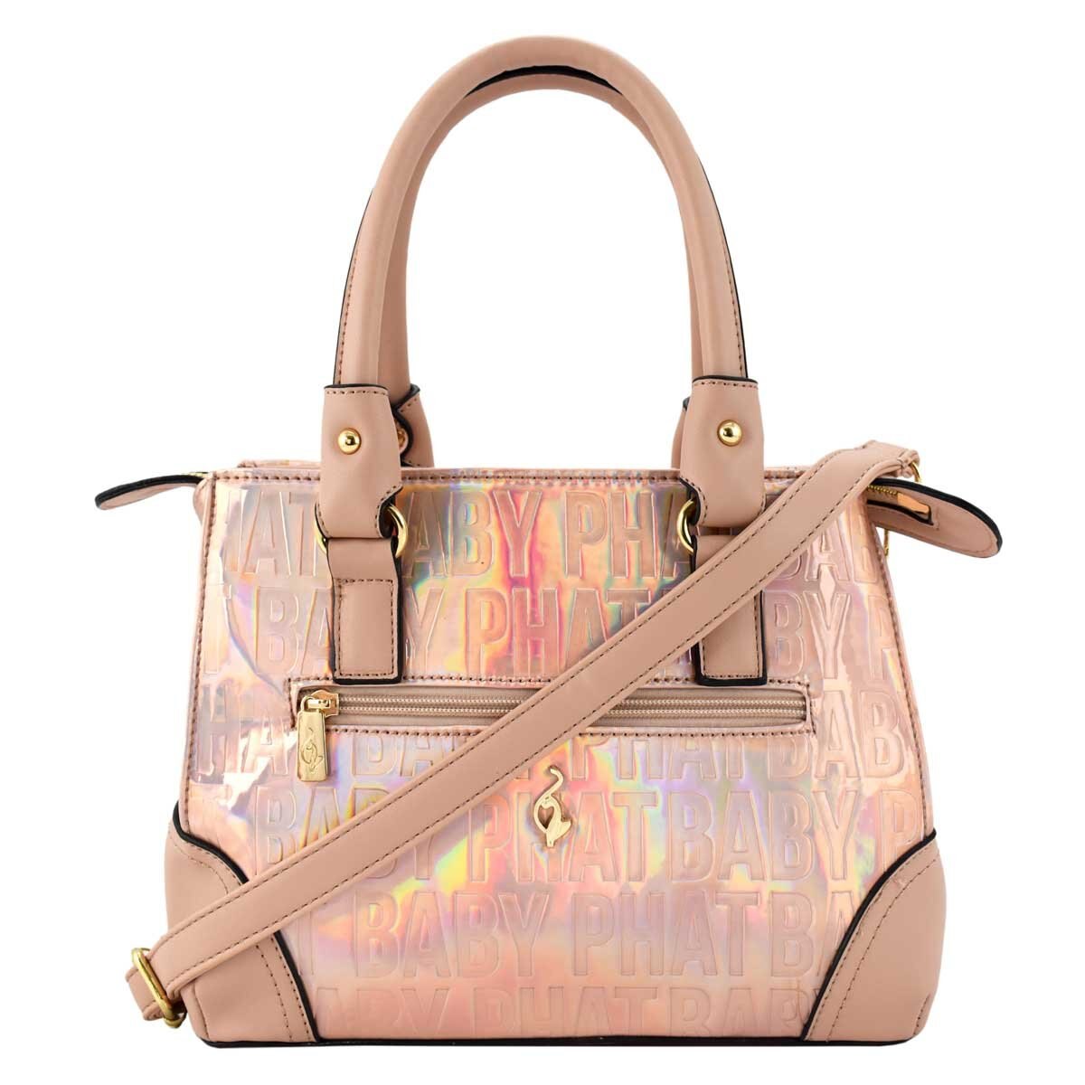 Bolso Satchel Rosa Material Tornasol Baby Phat