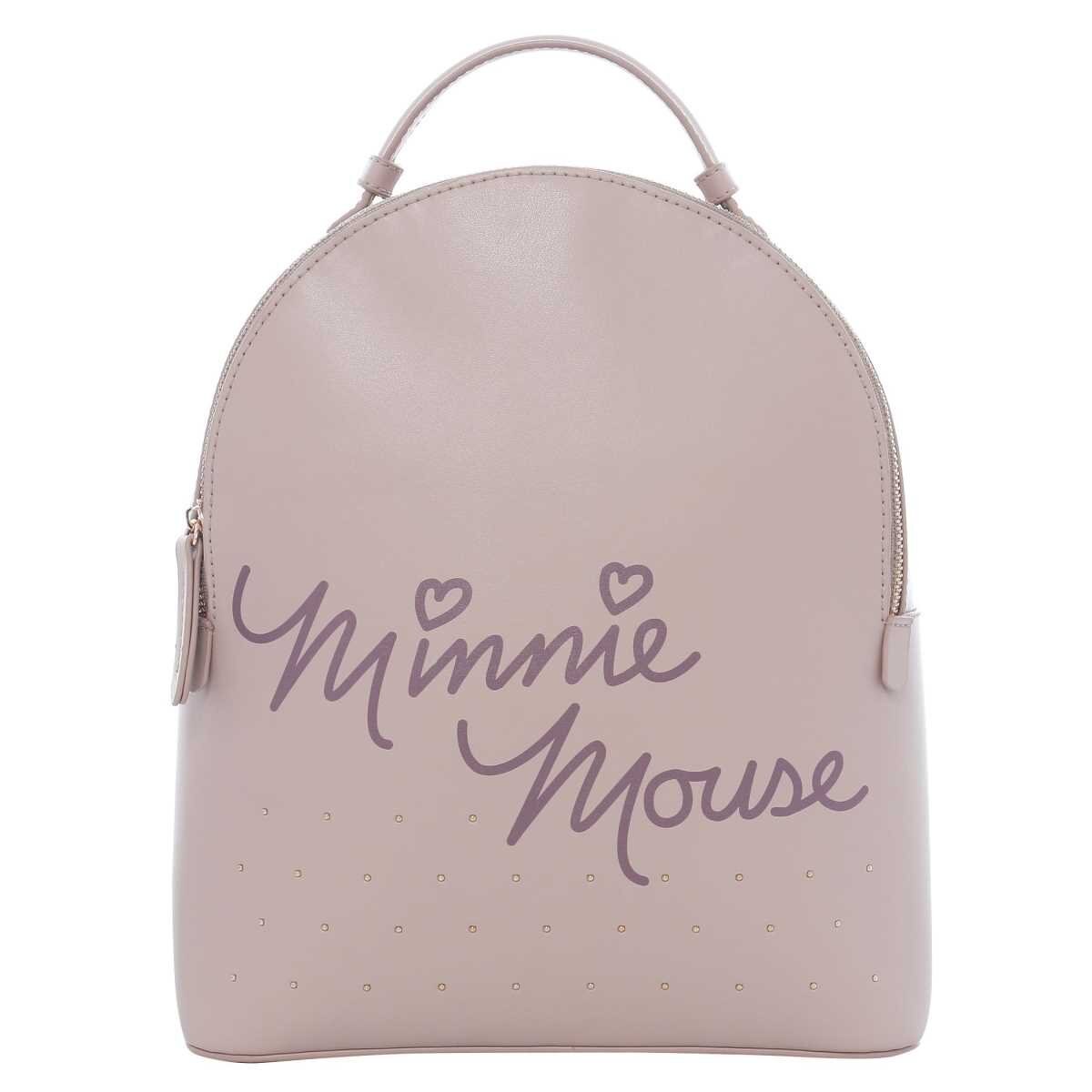 Backpack Beige Minnie Mouse W Capsule