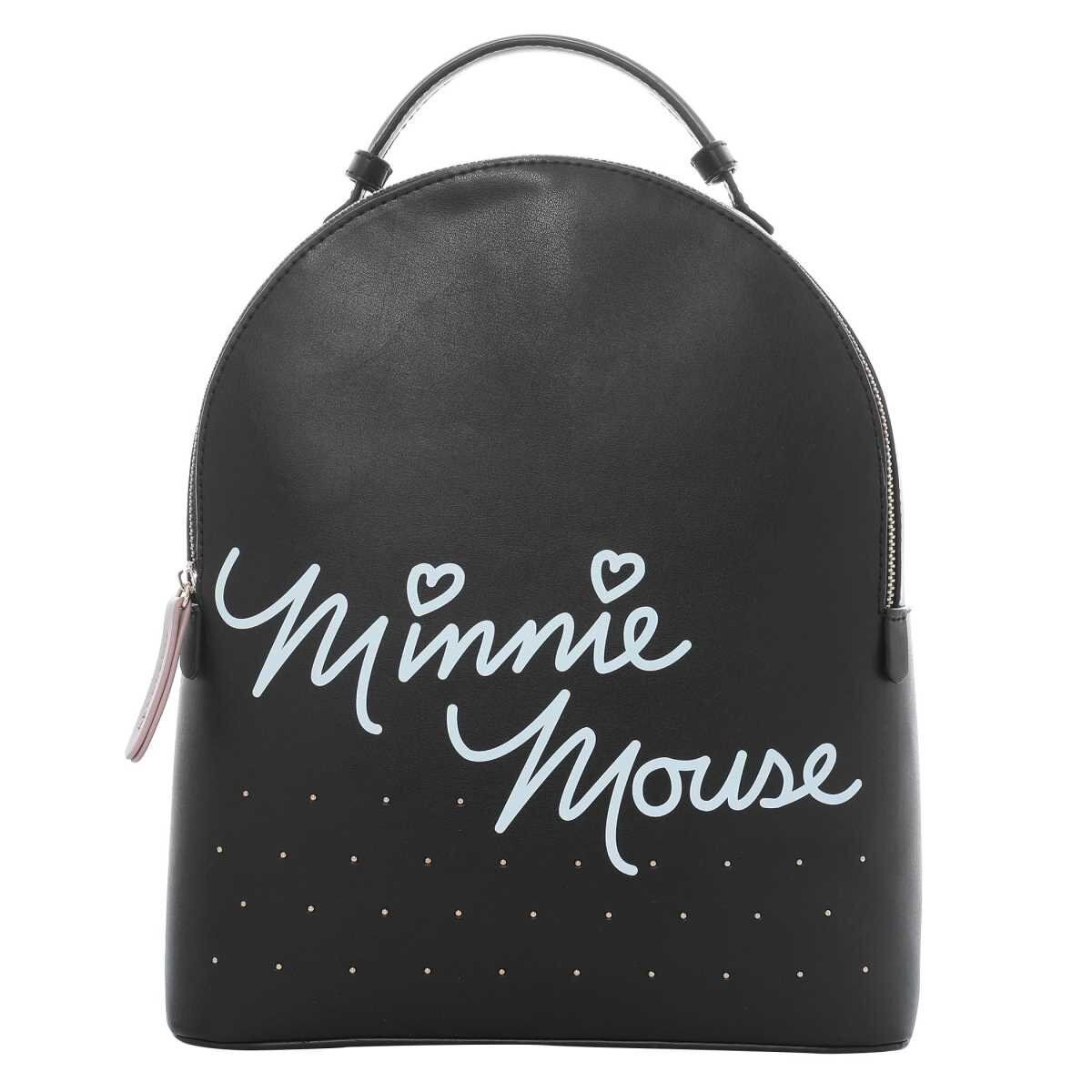 Backpack Negra Minnie Mouse W Capsule