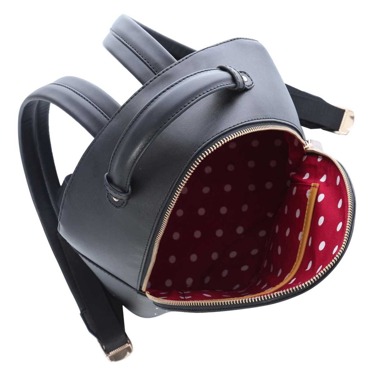 Backpack Negra Minnie Mouse W Capsule