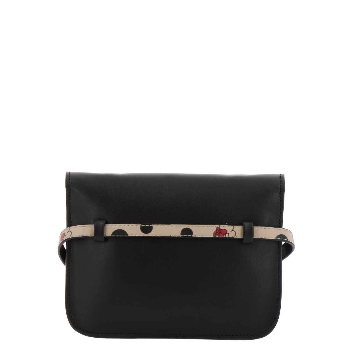 Crossbody Negro con Detalle de Minnie Mouse W Capsule