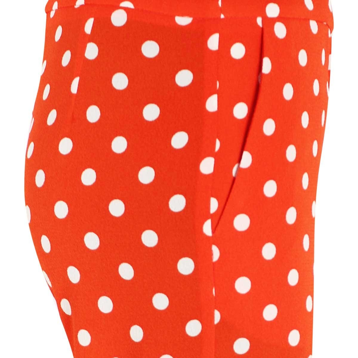 Pantalón Estampado Lunares Pretina Ancha Amplio Elle