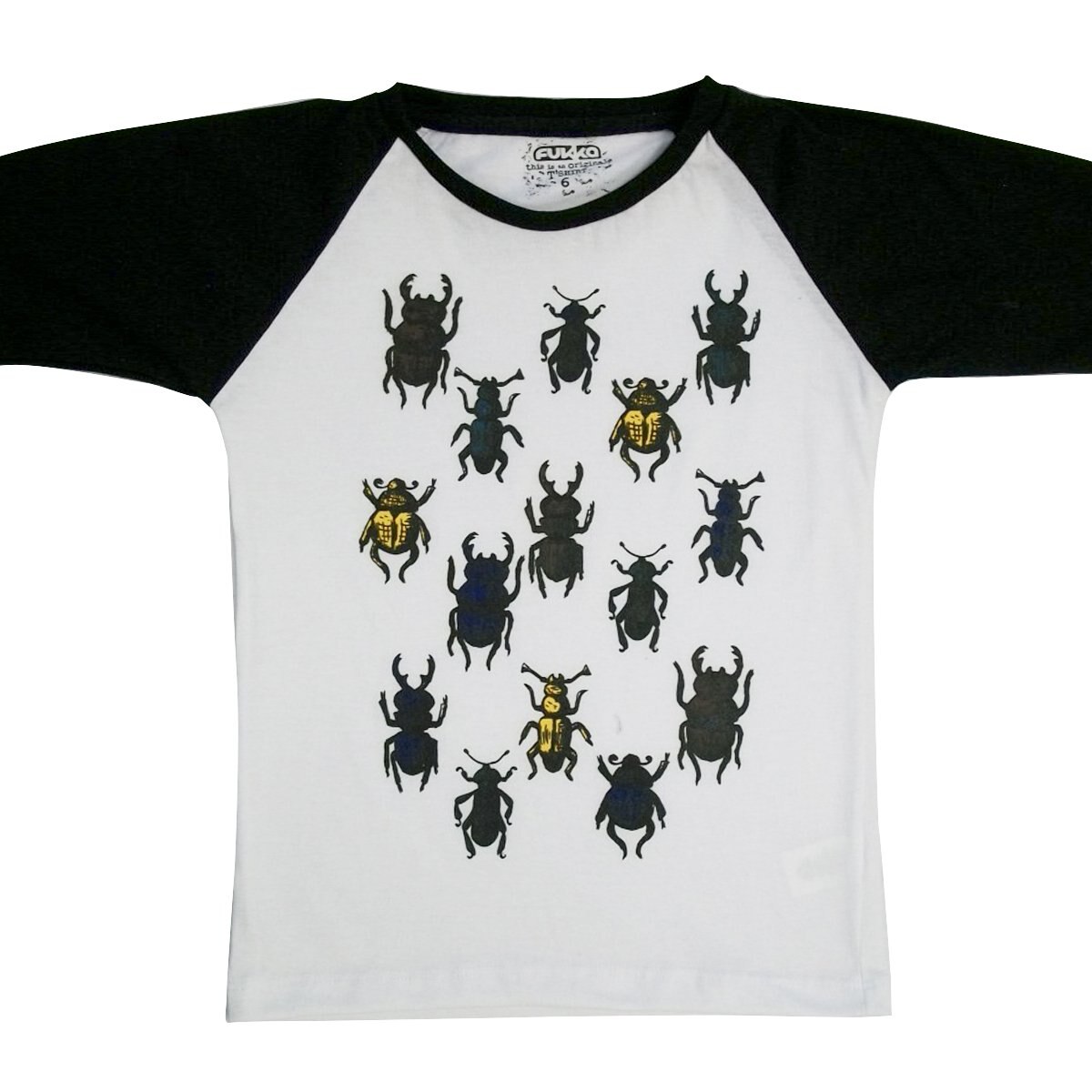 Playera Manga Corta con Cuello Redondo Estamapada Multicolor Fukka