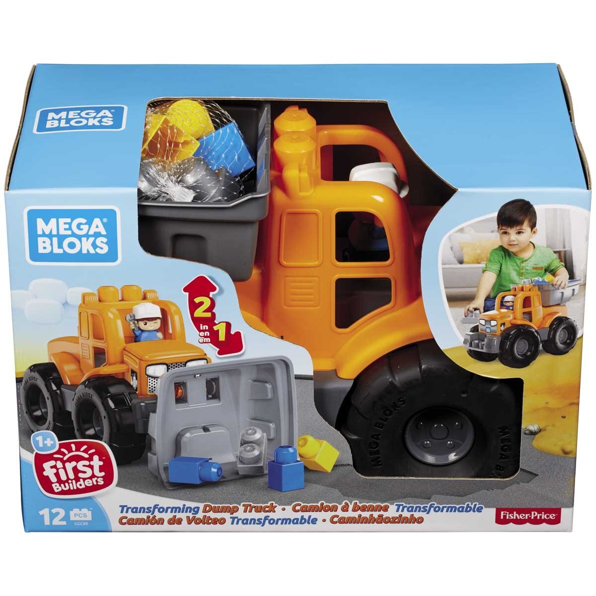 Mega Blocks Camión de Volteo Transformable Mattel
