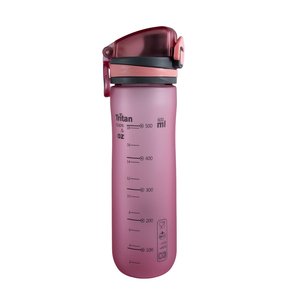 Home Nature Cilindro de Tritan 600 Ml Rosa