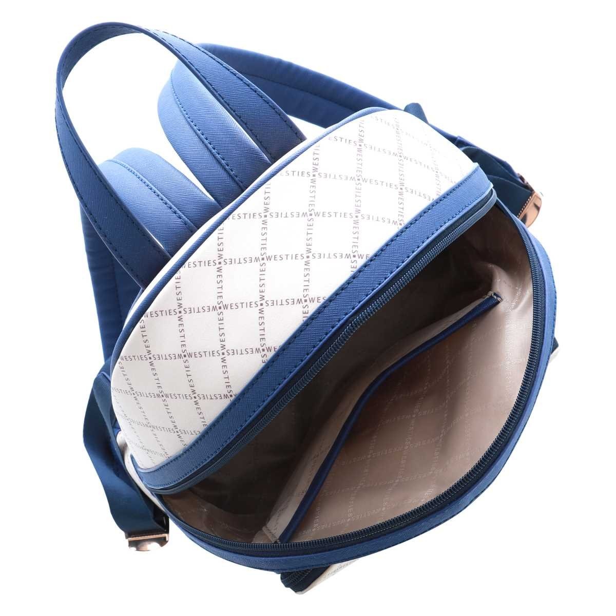 Backpack Azul con Monogram Westies