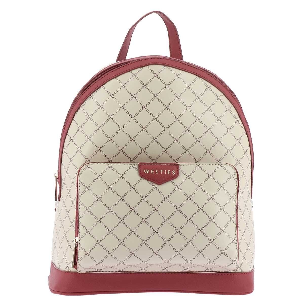 Backpack Roja con Monogram Westies