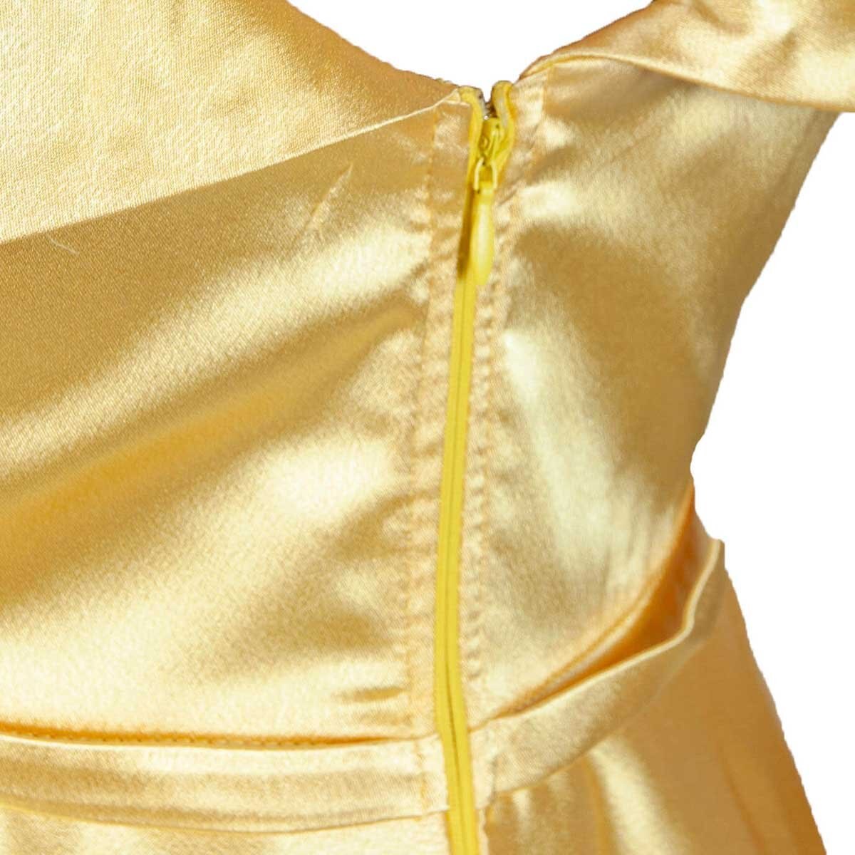 Vestido de Fiesta Largo Escote con Vista de Satin Philosophy Jr Nights