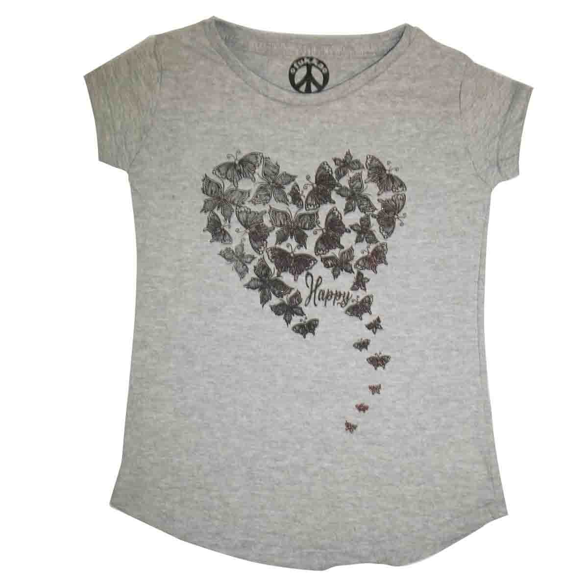 Playera Manga Corta con Cuello Redondo Fukka para Niña