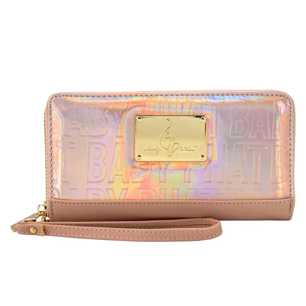 Cartera Material Tornasol con Textura Grabada Baby Phat