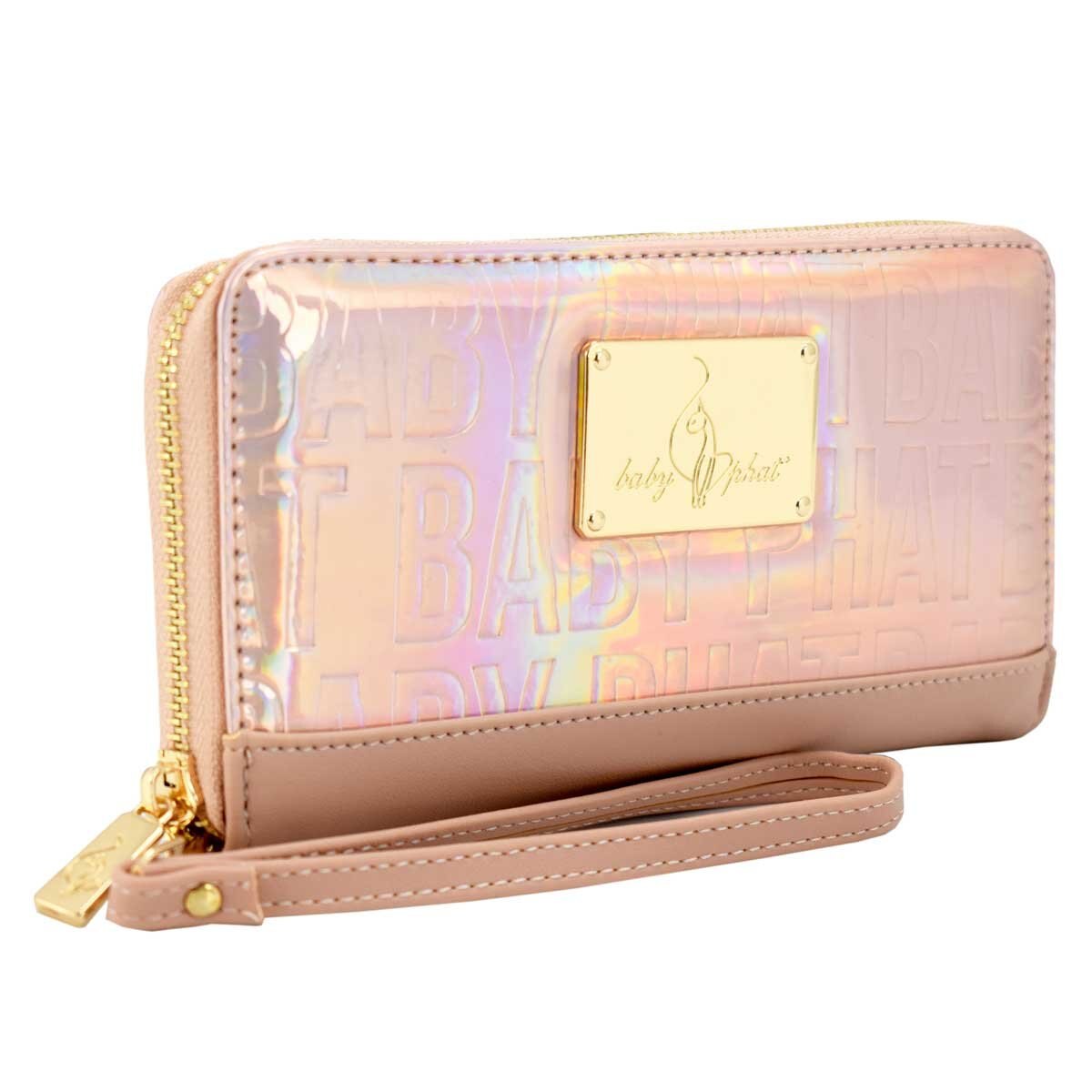 Cartera Material Tornasol con Textura Grabada Baby Phat