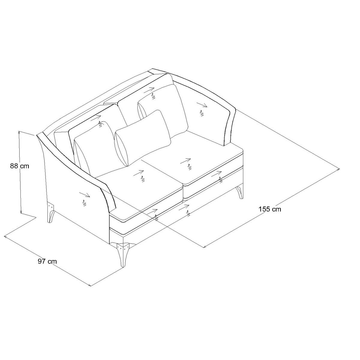 Love Seat Enjoy Boal