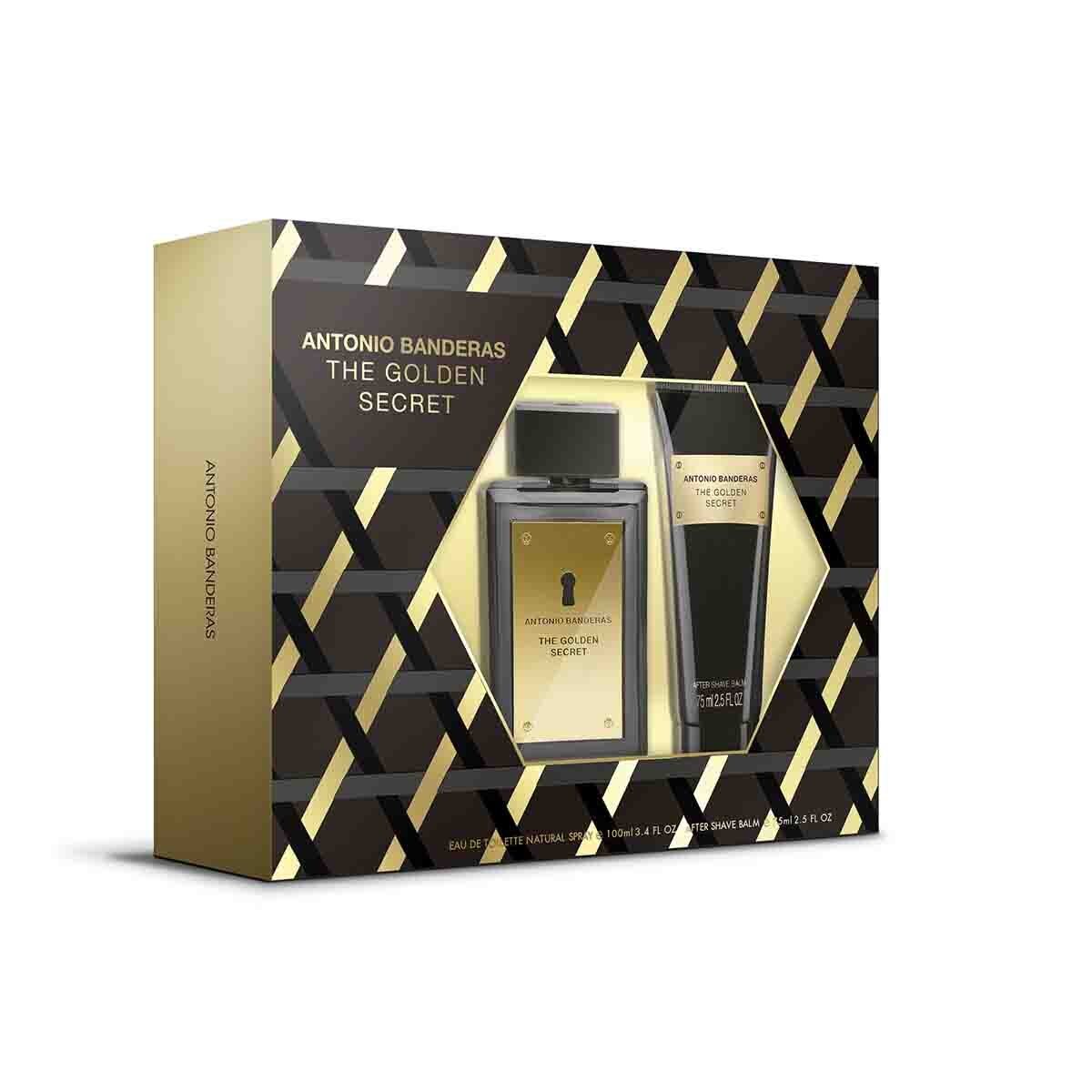 Estuche para Caballero Antonio Banderas The Golden Secret Edt 100Ml + Después Del Afeitado 75Ml