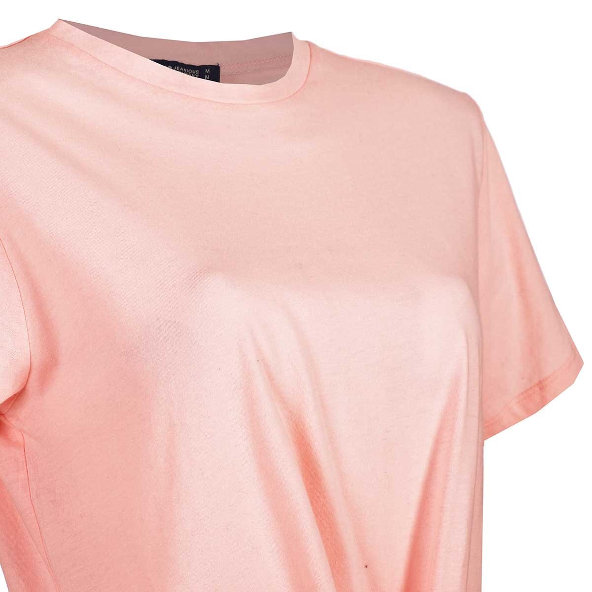 Playera Manga Corta con Nudo Jeanious