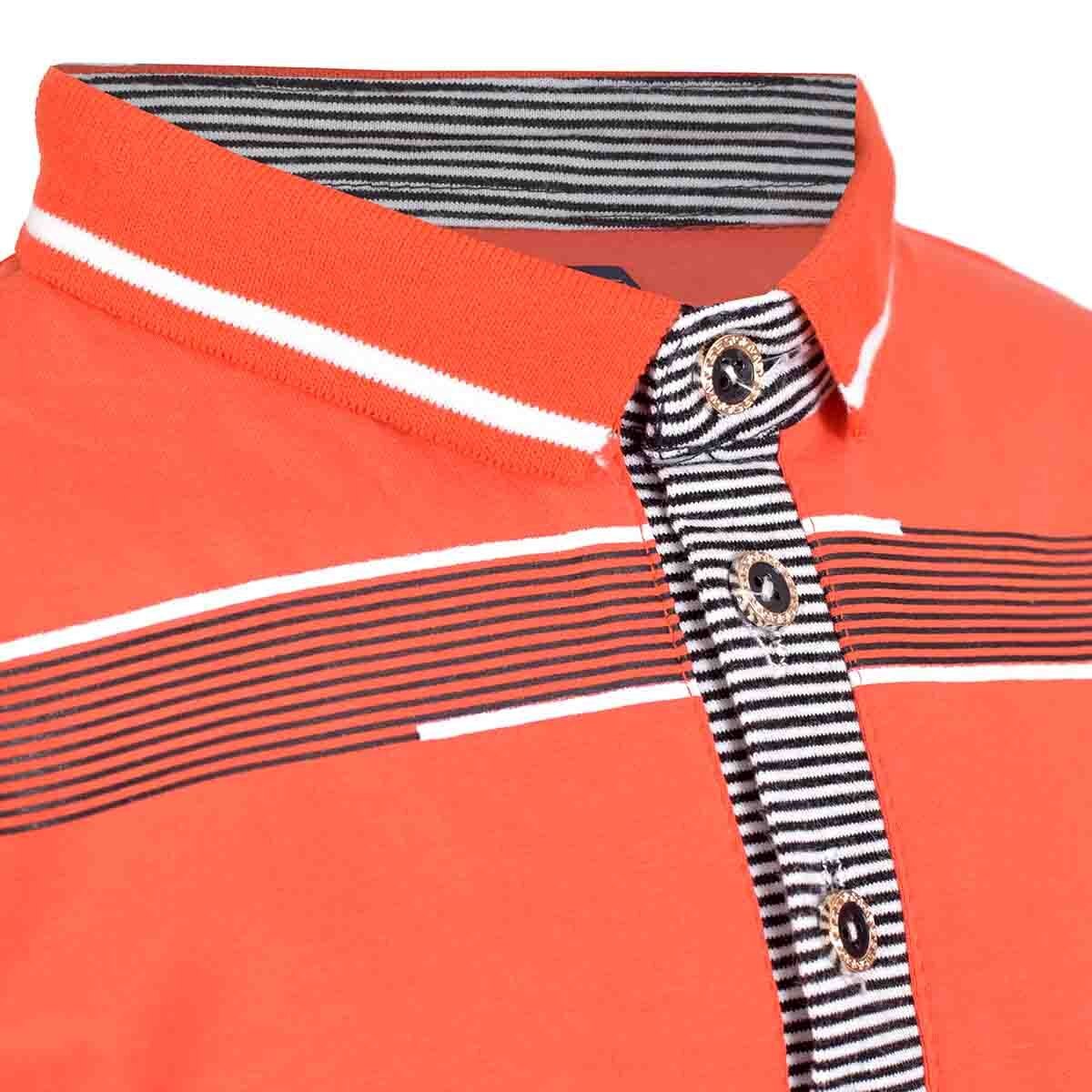 Playera Cuello Sporta Manga Corta Estampada Studio si