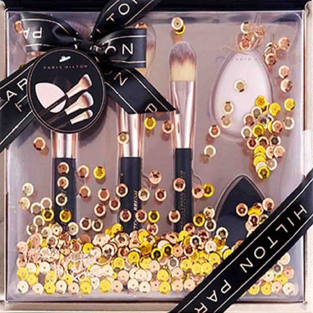 Estuche Paris Hilton Make Up Cover Brush 5 Piezas
