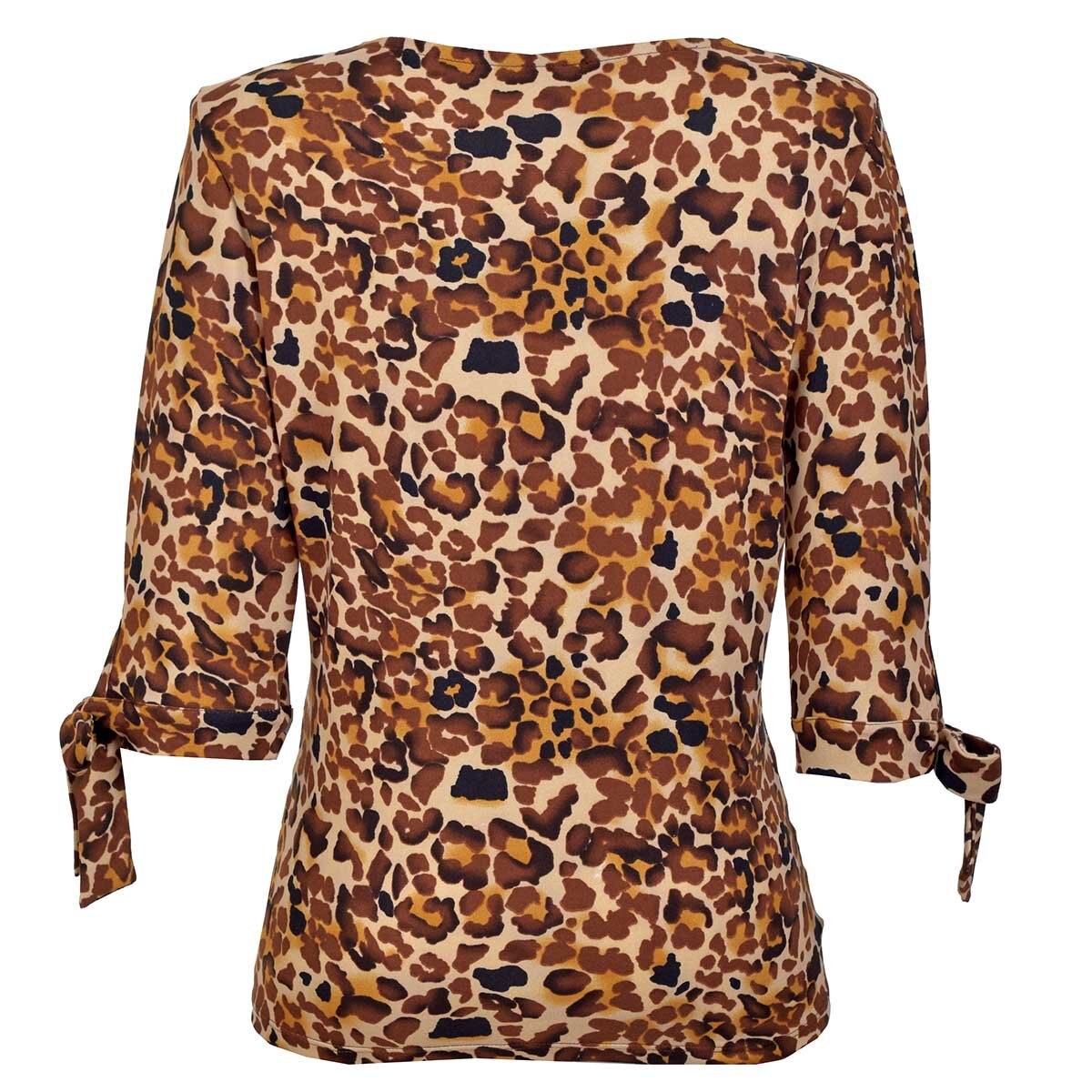 Blusa Animal Print Amarre al Frente Apostrophe