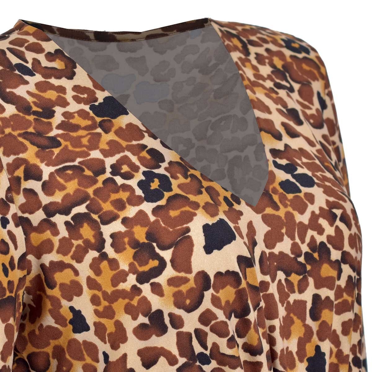 Blusa Animal Print Amarre al Frente Apostrophe