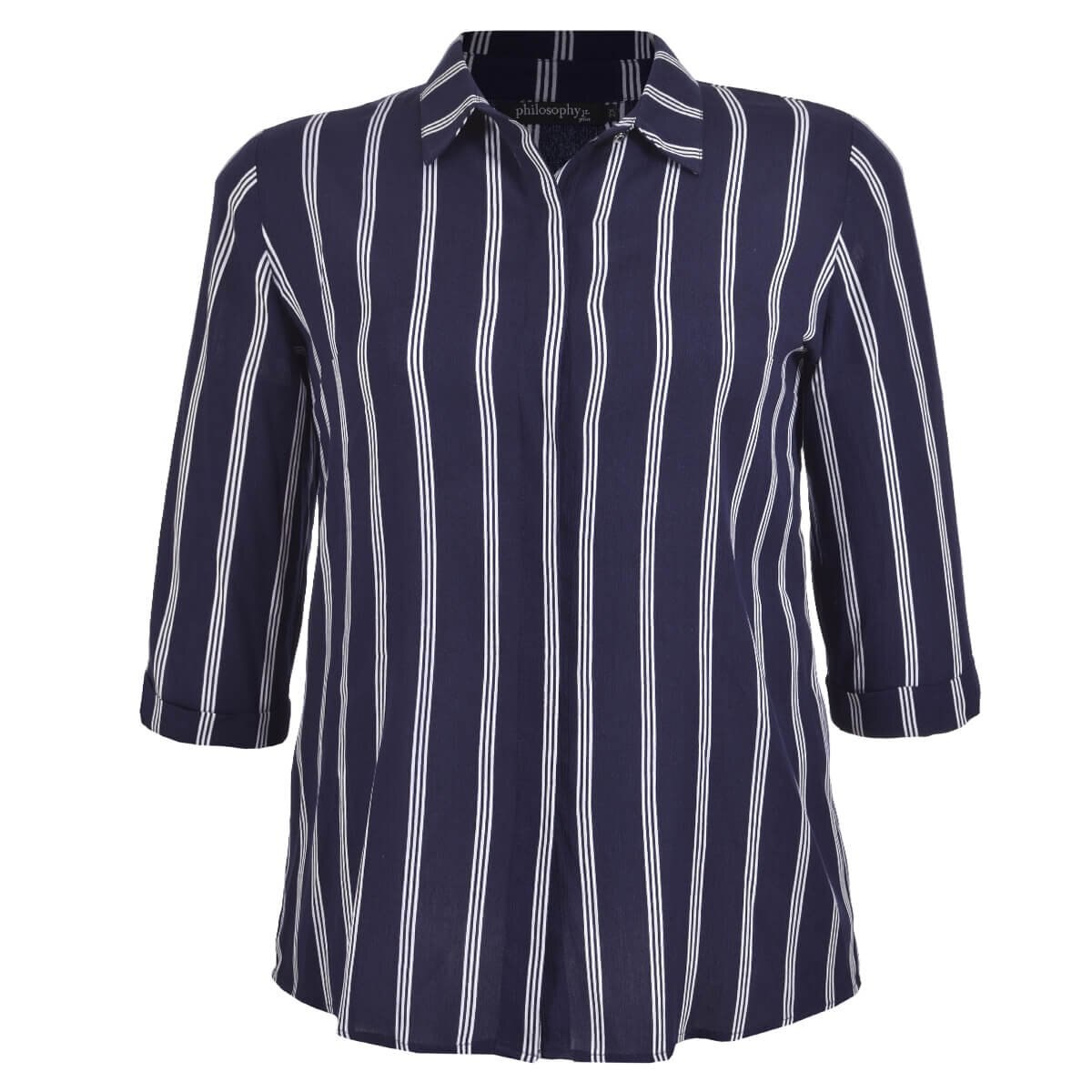 Blusa Camisera Manga 3/4 Estampado Philosophy Jr Plus